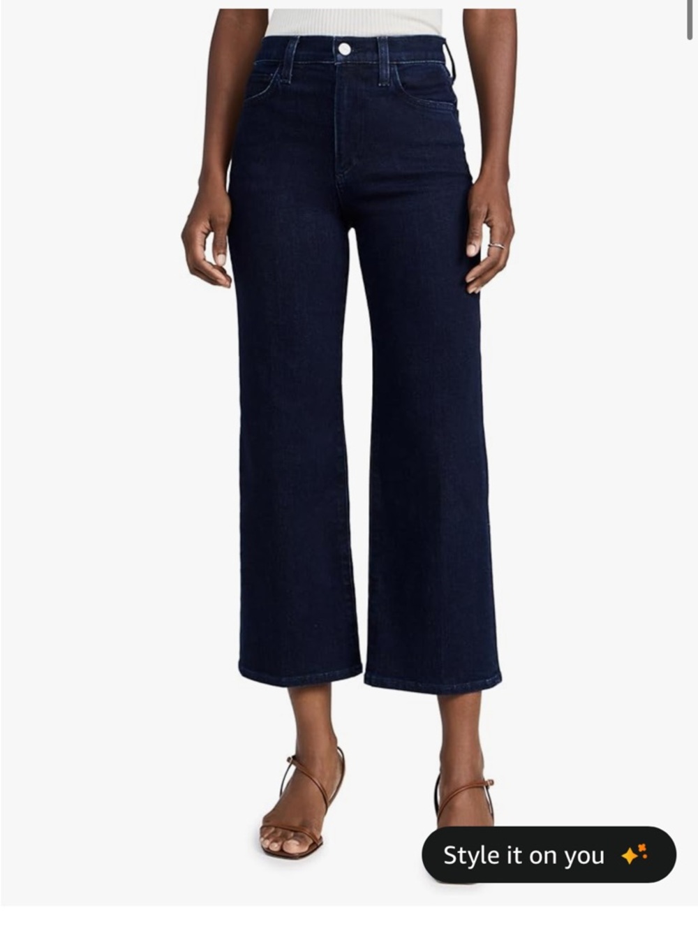 JOE'S JEANS Women's The Blake Cropped Wide Leg Jeans